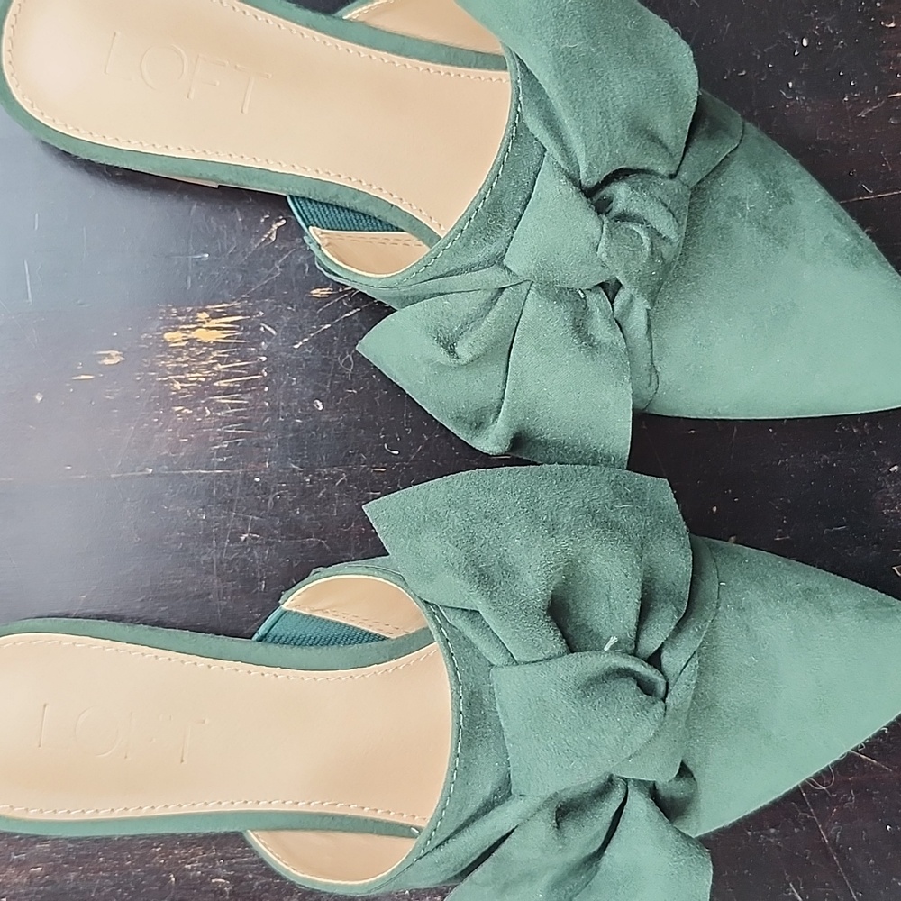 LOFT Sz6M  Mules, Green